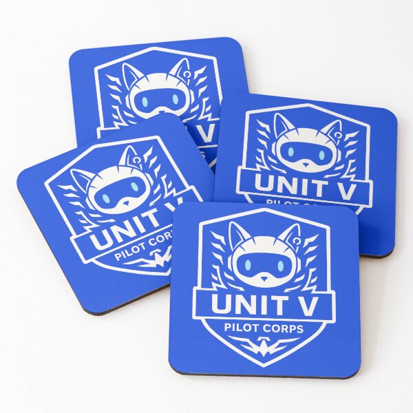 Item preview, Unit V – Pilot Corps CyberNeko Emblem Tee designed and sold by Valenwoods.