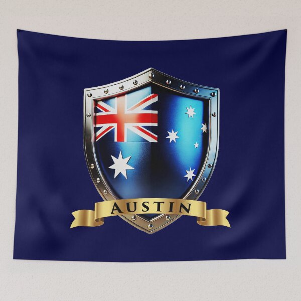 Item preview, Austin Heritage Crest, Australia Shield designed and sold by Highlandkings.