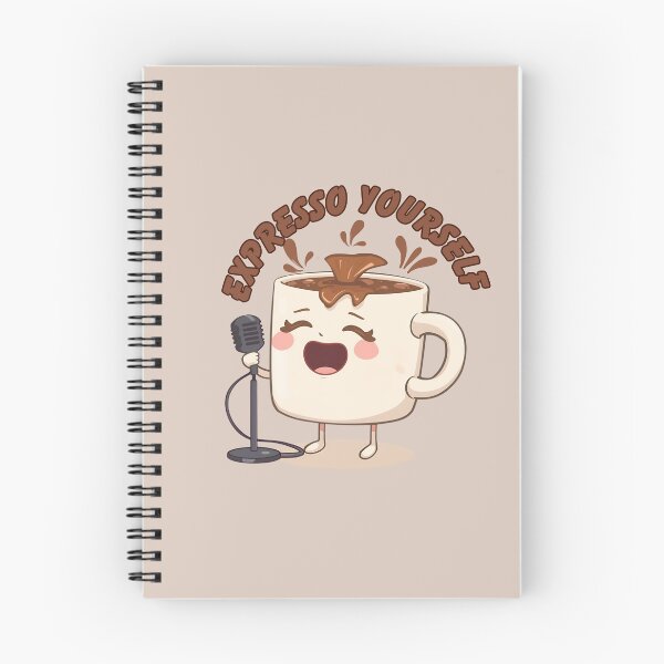Item preview, Kawaii Expresso Coffee Holding Mic – ‘Expresso Yourself’   designed and sold by Artistusha.