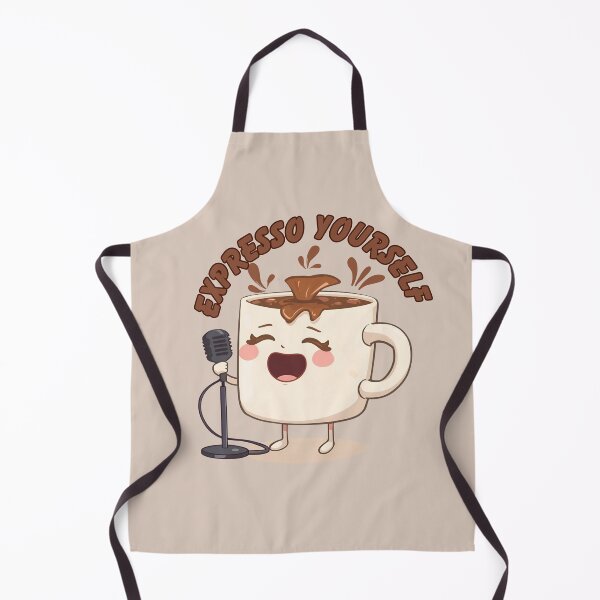 Aperçu de l'œuvre Micro à café expresso Kawaii – « Expresso Yourself » créée et vendue par Artistusha.