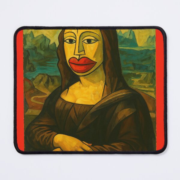 Item preview, Modern Mona Lisaona Reimagined – Surreal Portrait of Icon and Abstraction designed and sold by daweave77.