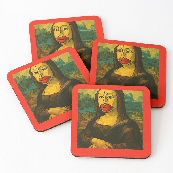 Item preview, Modern Mona Lisaona Reimagined – Surreal Portrait of Icon and Abstraction designed and sold by daweave77.
