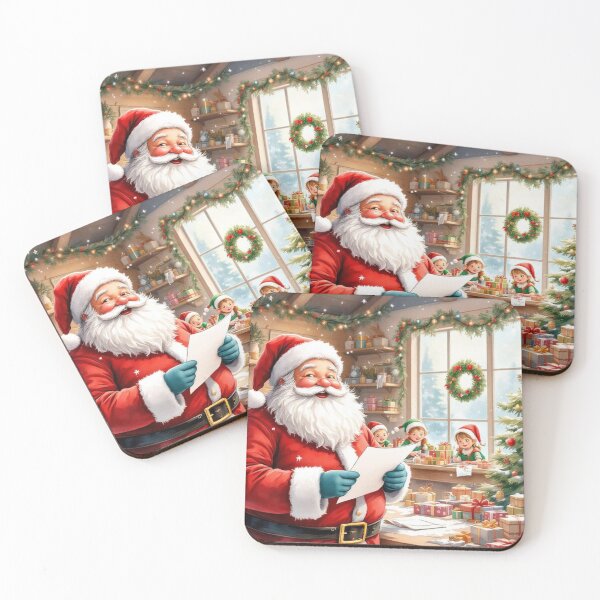 Item preview, Santa, check the list designed and sold by jefboutique6150.