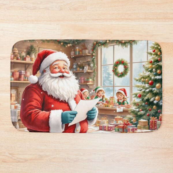Item preview, Santa, check the list designed and sold by jefboutique6150.