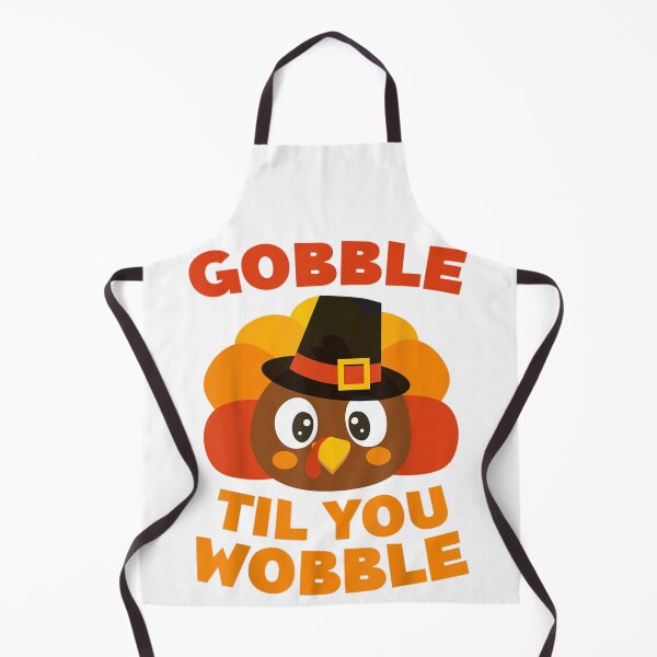Item preview, Cute Turkey Face Gobble Til You Wobble Funny Thanksgiving Quote designed and sold by Capisedo.