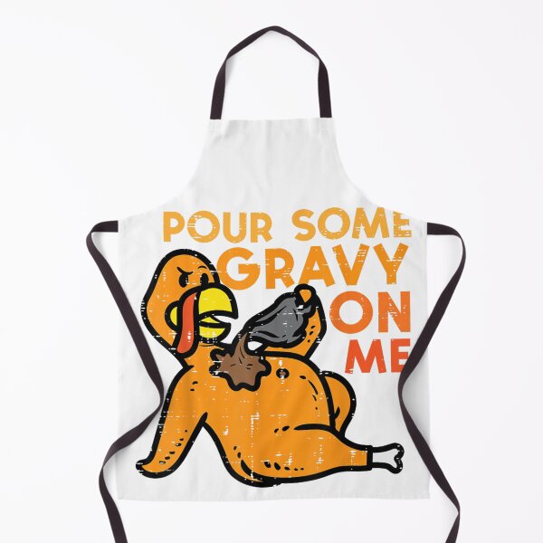 Item preview, Funny Distressed Turkey Pour Some Gravy On Me Thanksgiving Food Humor Art designed and sold by Denenberg Jardel.