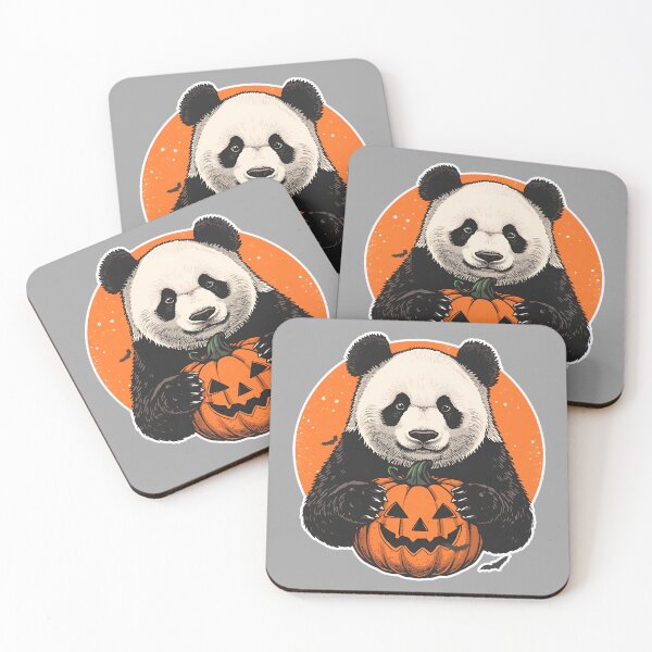 Item preview, Cute Panda Halloween Pumpkin designed and sold by ArtCustomDesign.