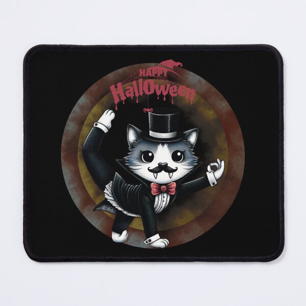 Item preview, Cat Happy Halloween Yoga94 025 designed and sold by HappyHavenStu.