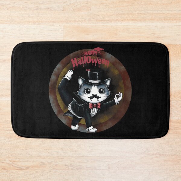 Item preview, Cat Happy Halloween Yoga94 025 designed and sold by HappyHavenStu.
