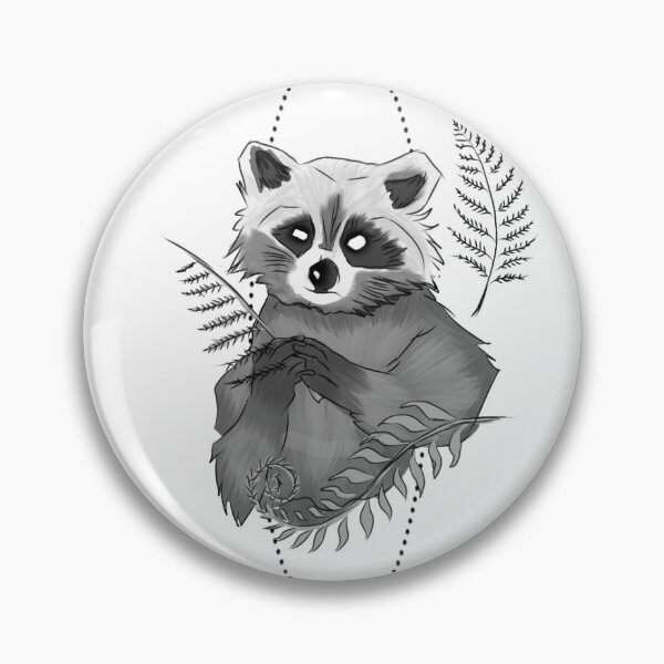 Item preview, Raccoon tattoo design designed and sold by Itiswhatitis111.