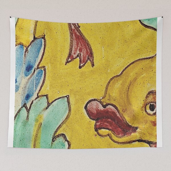 Item preview, Plaza de España Seville Tile Art | Spanish Ceramic Fish Motif | Mediterranean Azulejo Design designed and sold by Tropical Blood.