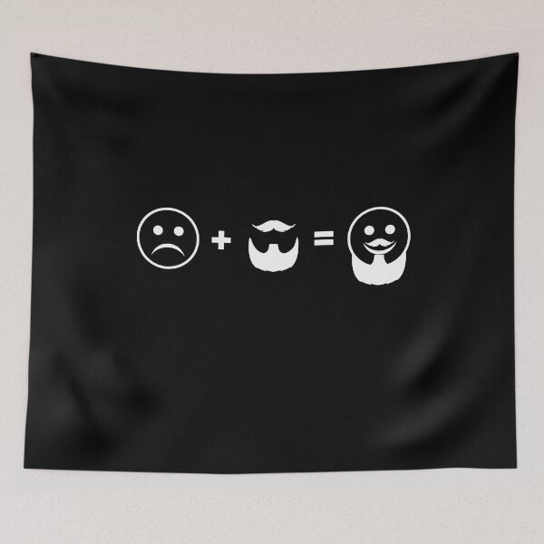 Item preview, Sad Face Beard Smiley Face  designed and sold by PrintPress.