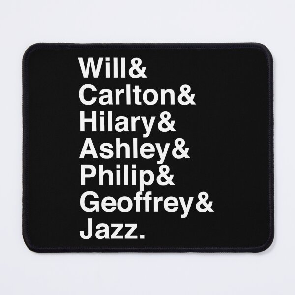 Item preview, Will & Carlton & Hilary & Ashley & Philip & Geoffrey & Jazz designed and sold by thegoodwordsco.