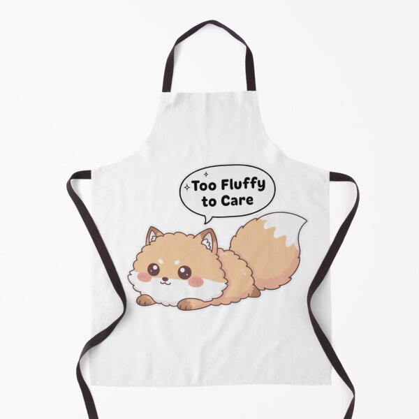 Item preview, Too Fluffy to Care – Ultra Poofy Kawaii Fox Sticker | FuwafuwaFox Minimal Cute Animal Art designed and sold by FuwafuwaFox.