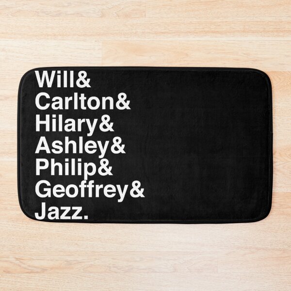 Item preview, Will & Carlton & Hilary & Ashley & Philip & Geoffrey & Jazz designed and sold by thegoodwordsco.