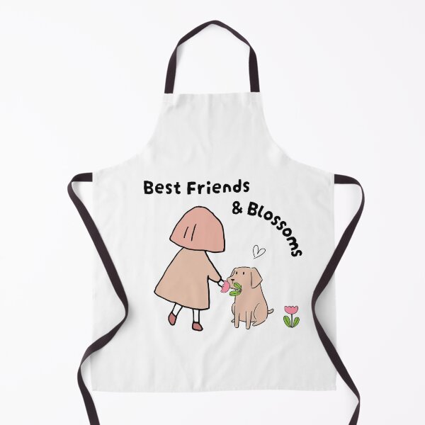 Item preview, Best Friends & Blossoms – Cute Dog Giving Flower to Girl Pastel Design designed and sold by TheBeeKindSpace.
