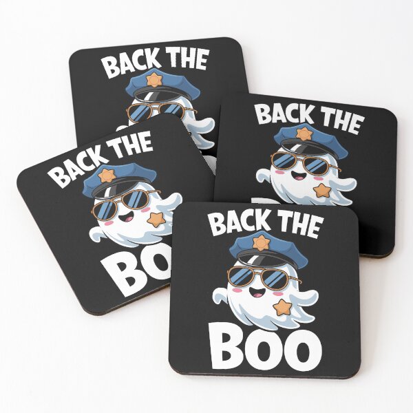 Item preview, Back the Boo Funny Police Officer Halloween Ghost designed and sold by wrestletoys.