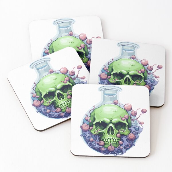 Item preview, Toxic Skull Potion – Dark Alchemy Horror Art designed and sold by DesignArtist.ia.
