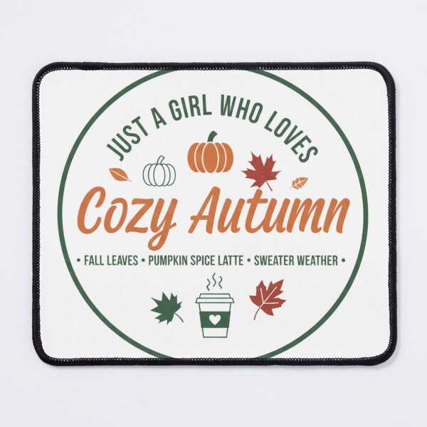 Item preview, Minimalist Just a Girl Who Loves Fall Typography - Clean Autumn Graphic designed and sold by Wear Sculpt.