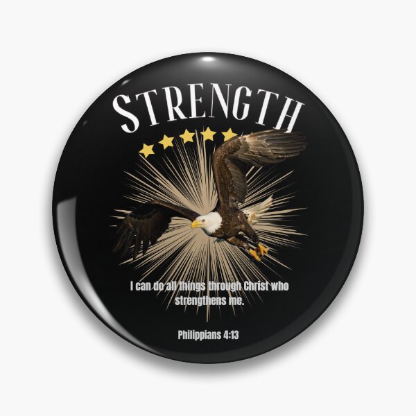 Item preview, Strength , eagle with Bible verse designed and sold by coloursforkids.