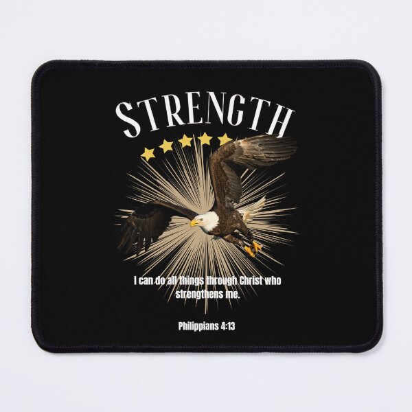 Item preview, Strength , eagle with Bible verse designed and sold by coloursforkids.