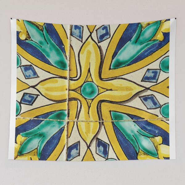 Item preview, Plaza de España Seville Tile Art | Spanish Azulejo Pattern | Mediterranean Ceramic Wall Design designed and sold by Tropical Blood.
