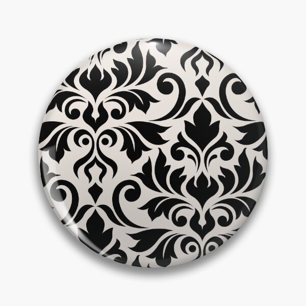 Item preview, Flourish Damask Art I Black on Cream designed and sold by NataliePaskell.