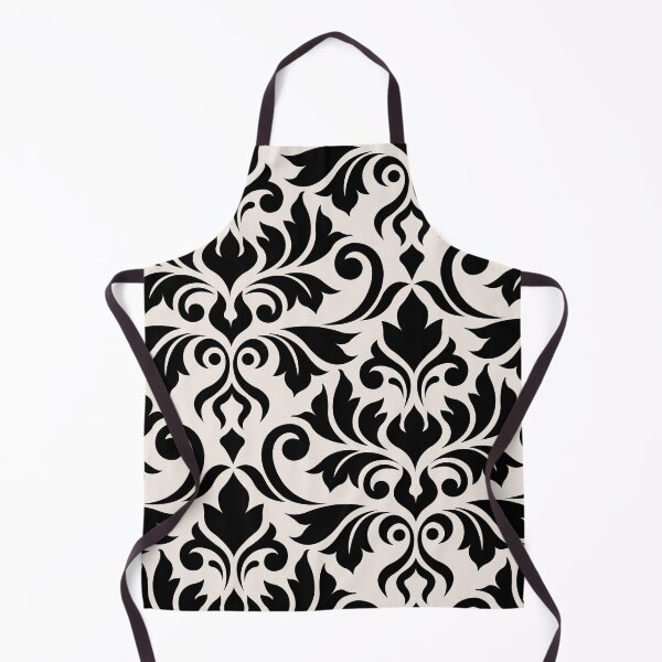 Item preview, Flourish Damask Art I Black on Cream designed and sold by NataliePaskell.