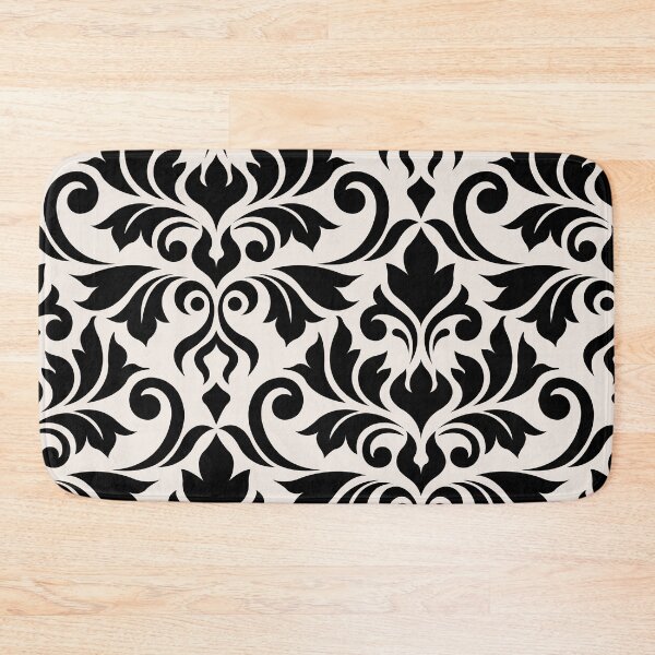 Item preview, Flourish Damask Art I Black on Cream designed and sold by NataliePaskell.