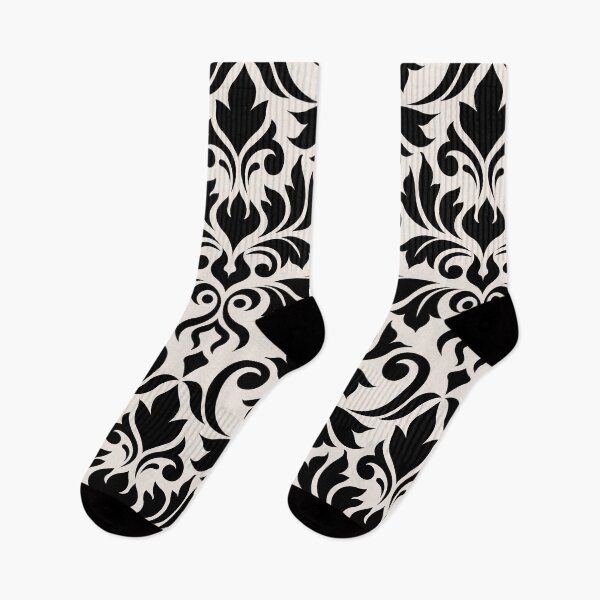 Item preview, Flourish Damask Art I Black on Cream designed and sold by NataliePaskell.