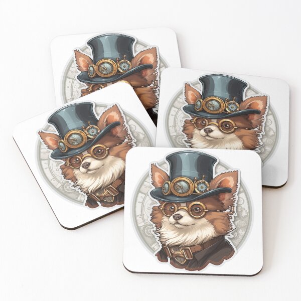 Item preview, Steampunk Corgi Inventor Sticker designed and sold by RBCreates.