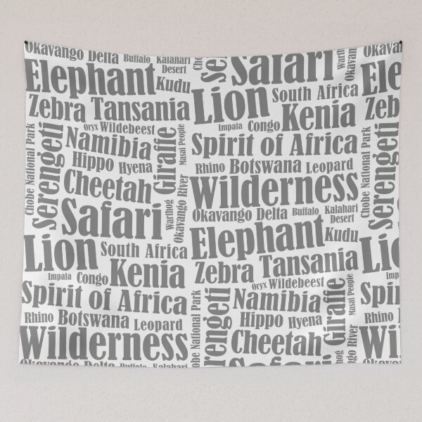 Item preview, Africa continent adventure wilderness elephant lion designed and sold by Helen-Storm.