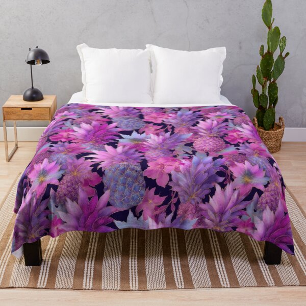 Item preview, Cosmic Pink and Violet Pineapple Pattern designed and sold by SQSHD-Pineapple.