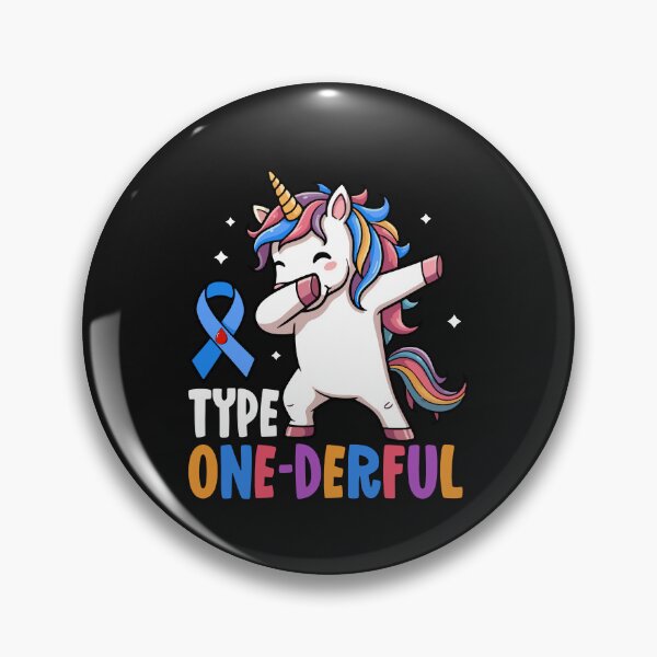 Item preview, Funny Diabetic Type 1 Diabetes T1D Type One-Derful Unicorn T-Shirt designed and sold by ChockletBoy.
