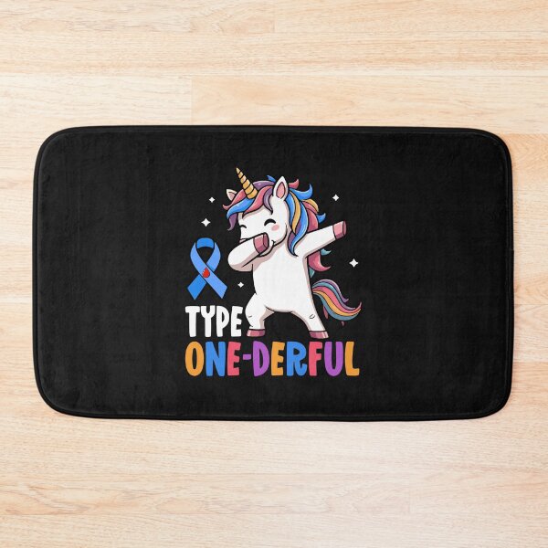 Item preview, Funny Diabetic Type 1 Diabetes T1D Type One-Derful Unicorn T-Shirt designed and sold by ChockletBoy.