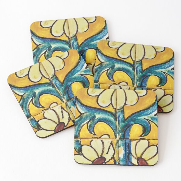 Item preview, Authentic Seville tile-inspired azulejo design designed and sold by Tropical Blood.