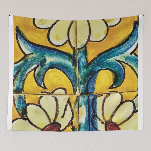 Item preview, Authentic Seville tile-inspired azulejo design designed and sold by Tropical Blood.
