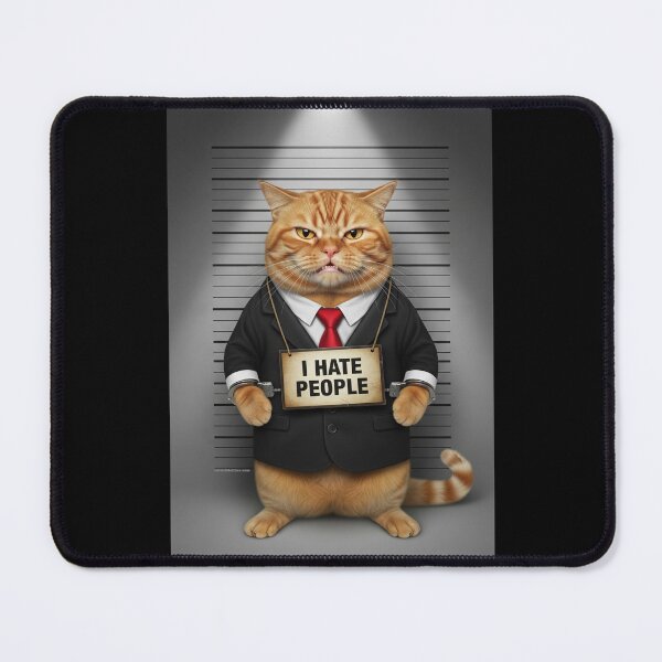 Item preview, MAD CAT: I hate people designed and sold by FotoLibreStudio.