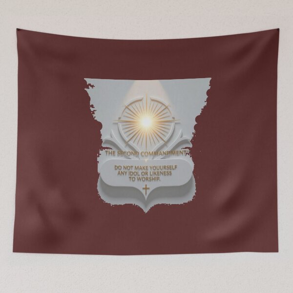 Item preview,  The Second Commandment – 3D Holy Label, designed and sold by PaintMeWorld.