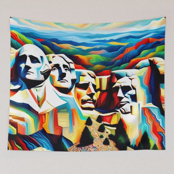 Item preview, Psychedelic Mt. Rushmore designed and sold by daweave77.