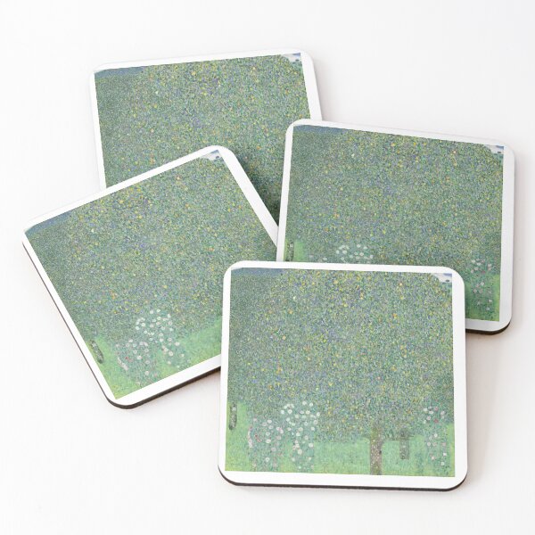 Item preview, Rosebushes under the Trees painted by Gustav Klimt  designed and sold by TeeARTHY.