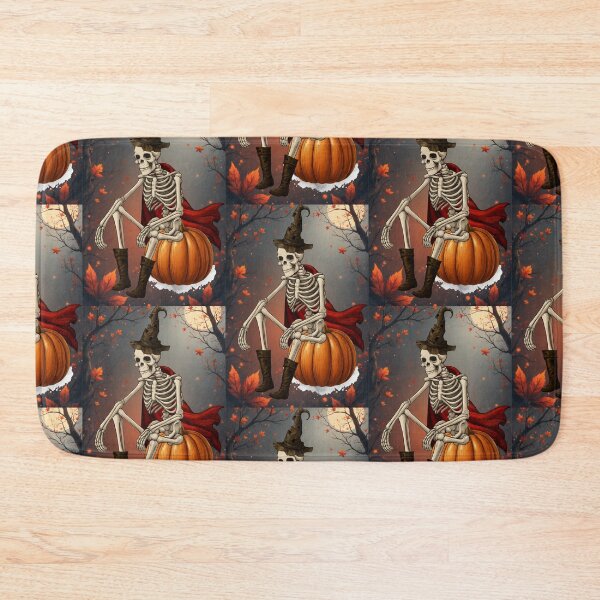 Item preview, Skeleton with Red Cape on Pumpkin designed and sold by tinkeybabes.