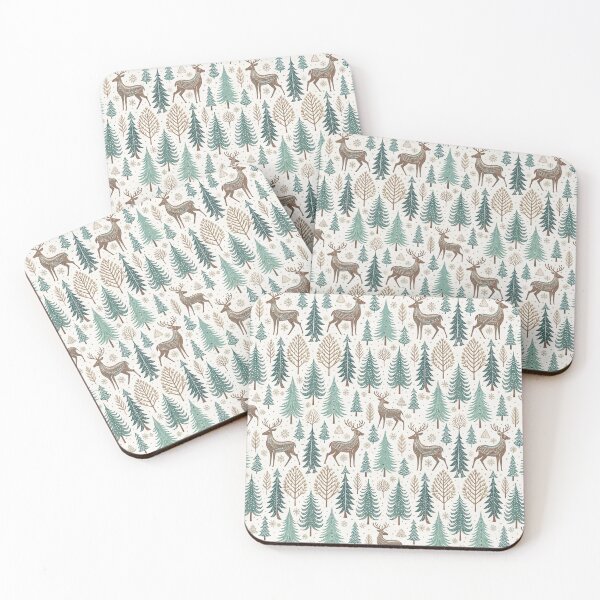 Item preview, Deer & Pine Trees designed and sold by Shuga-Design.