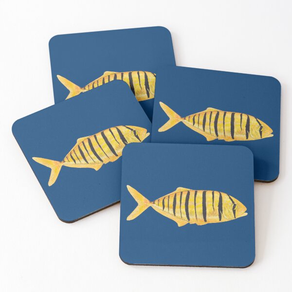 Item preview, GOLDEN TREVALLY-Gnathanodon speciosus designed and sold by BEATRIZ ABAITUA.