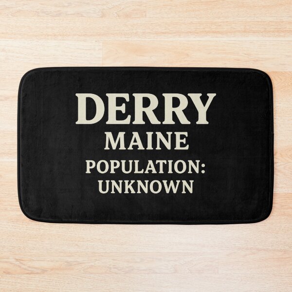 Item preview, Derry Maine Population Unknown Text Design  designed and sold by Rare Plus Apparel!.