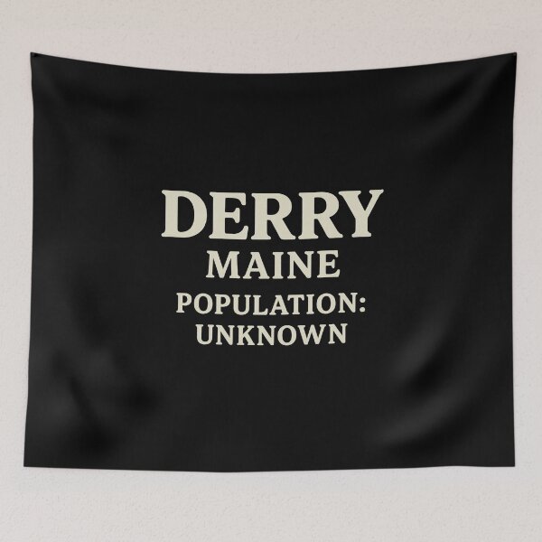 Item preview, Derry Maine Population Unknown Text Design  designed and sold by Rare Plus Apparel!.