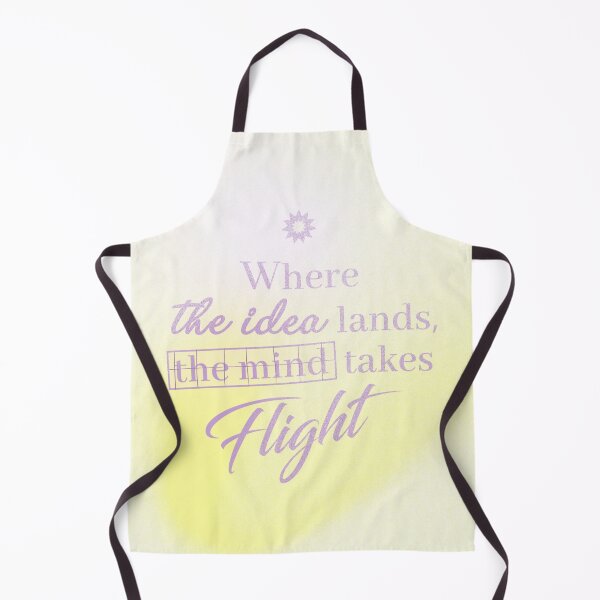 Item preview, WHERE THE IDEA LANDS, THE MIND TAKES FLIGHT-YELLOW designed and sold by LIS AND MELIVERSO.
