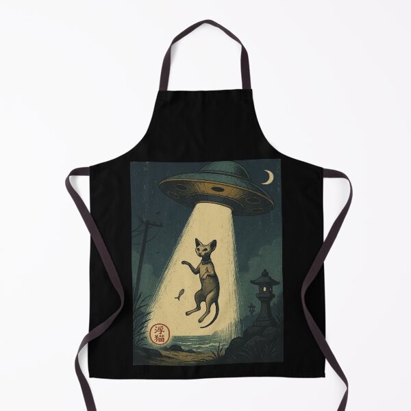 Item preview, Sphynx Cat UFO Cosmic Cat Abduction Whimsical Retro UFO designed and sold by Damcoc.