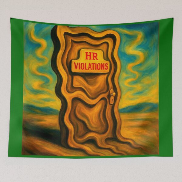 Item preview, The Violation Door – Surreal Portal to Bureaucratic Dread designed and sold by daweave77.
