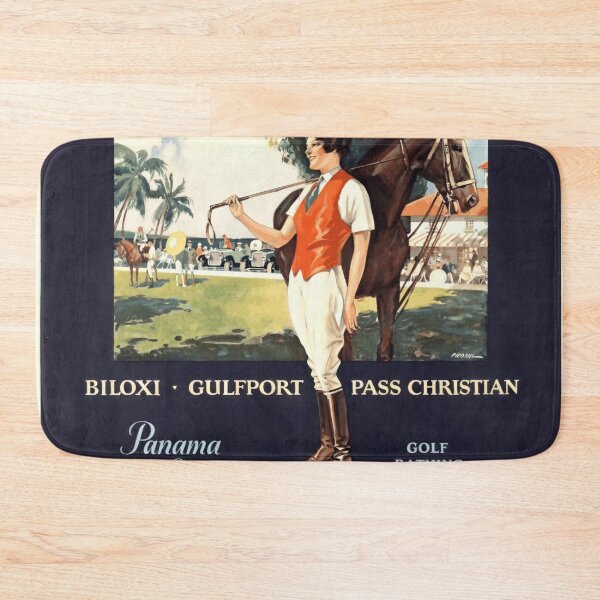 Item preview, Vintage Mississippi Gulf Coast Travel Poster | Biloxi Gulfport & Pass Christian | Art Deco Style with Leisure  Luxury designed and sold by artofuniverse.